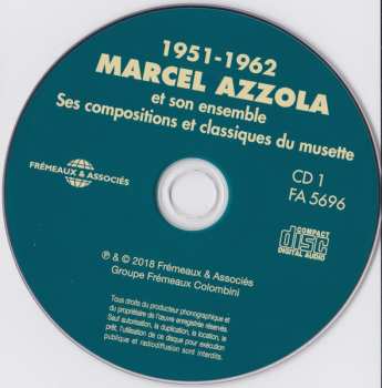 3CD Marcel Azzola: 1951-1962 - Ses Compositions - Les Classiques Du Musette - Les Grandes Chansons - Virtuosité Et Pages Immortelles - Les Standards Internationaux