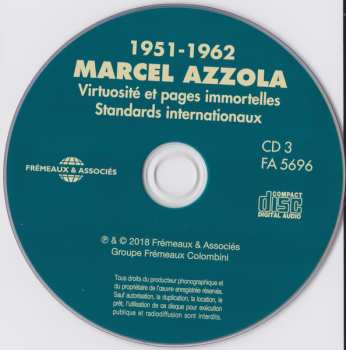 3CD Marcel Azzola: 1951-1962 - Ses Compositions - Les Classiques Du Musette - Les Grandes Chansons - Virtuosité Et Pages Immortelles - Les Standards Internationaux