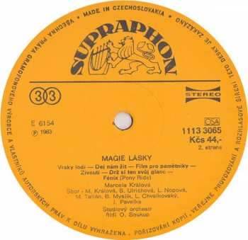 LP Marcela Králová: Magie Lásky