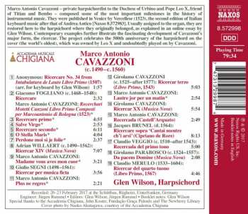 CD Glen Wilson: Complete Works / Italian Ricercars