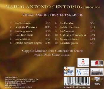CD Marco Antonio Centorio: Vocal and Instrumental Music