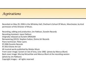 CD Murray McLachlan: Aspirations 