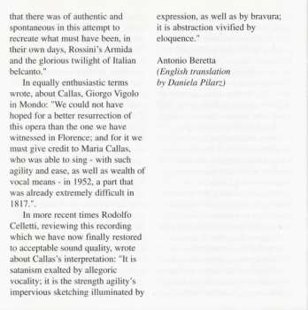 2CD Maria Callas: Armida (Live Recording: Firenze, 1952)