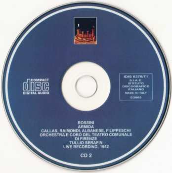 2CD Maria Callas: Armida (Live Recording: Firenze, 1952)