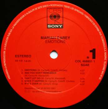 LP Mariah Carey: Emotions