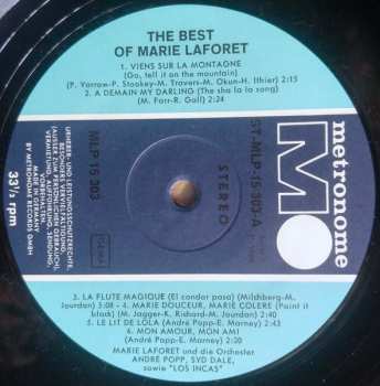 LP Marie Laforêt: The Best Of Marie Laforet CLR