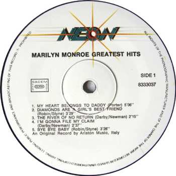 LP Marilyn Monroe: Greatest Hits