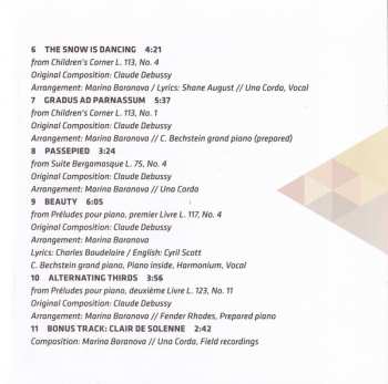 CD Marina Baranova: Unfolding Debussy