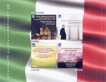 CD Mario Castelnuovo Tedesco: Violin Concerto No. 3 • String Trio • Sonata For Violin And Cello