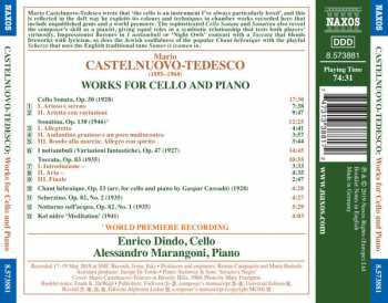 CD Mario Castelnuovo Tedesco: Works For Cello And Piano