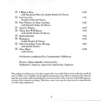 CD Mario Lanza: The Student Prince & The Desert Song