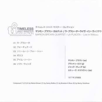 CD Marion Brown Quartet: La Placita (Live In Willisau) LTD