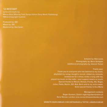 CD Marius Bear: Boys Do Cry