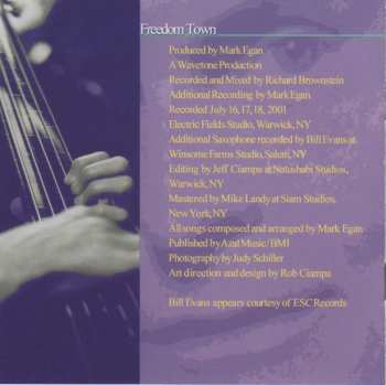 CD Mark Egan: Freedom Town