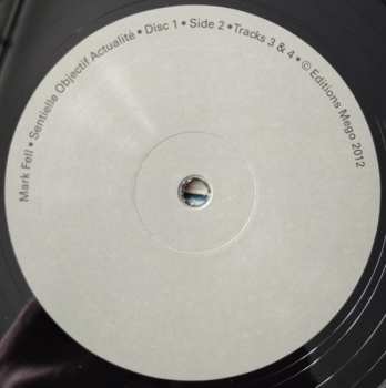 2LP Mark Fell: Sentielle Objectif Actualité
