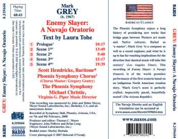 CD Mark Grey: Enemy Slayer: A Navajo Oratorio (Text By Laura Tohe)