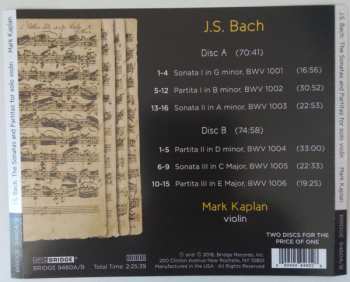2CD Johann Sebastian Bach: The Sonatas And Partitas For Violin Solo