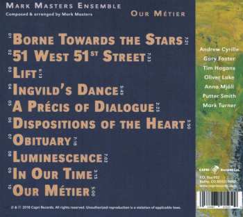 CD Mark Masters Ensemble: Our Métier