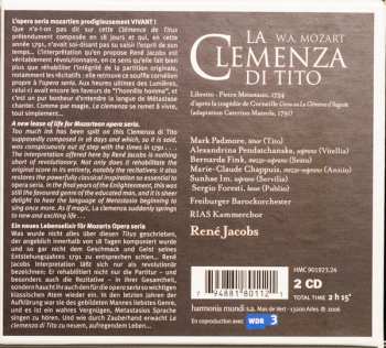 2CD/Box Set Wolfgang Amadeus Mozart: La Clemenza Di Tito