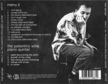 2CD Mark Springer: Menu 2 Plus The Potentino Wine Piano Quartet DLX