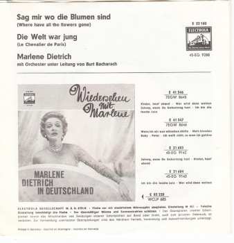 SP Marlene Dietrich: Sag Mir Wo Die Blumen Sind / Die Welt War Jung