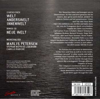 4CD/Box Set Marlis Petersen: Dimensionen (Mensch&Lied)