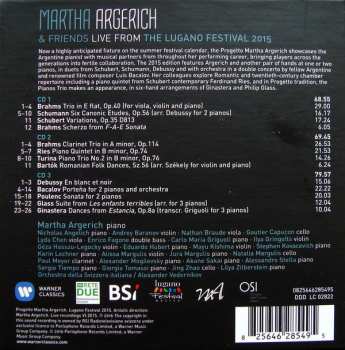 3CD/Box Set Martha Argerich And Friends: Live From Lugano 2015