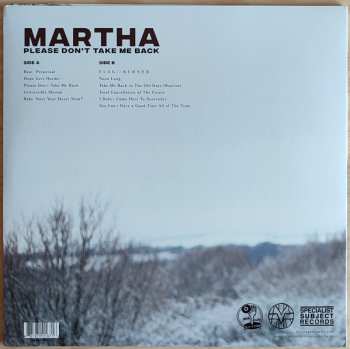 LP Martha: Please Don't Take Me Back CLR