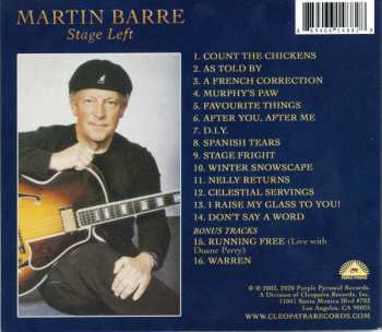 CD Martin Barre: Stage Left