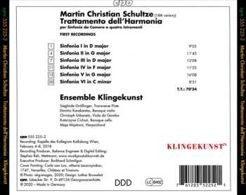 CD Ensemble Klingekunst: Trattamento Dell'Harmonia Per Sinfonie Da Camera A Quattro Istromenti - 6 Sinfonias