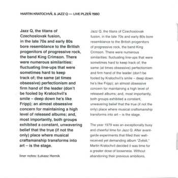 CD Jazz Q: Live Plzeň 1980