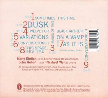 CD Marty Ehrlich Trio Exaltation: This Time