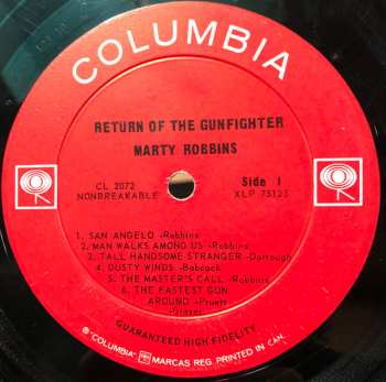LP Marty Robbins: The Return Of The Gunfighter