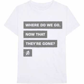 Merch Marvel Comics: T-shirt Avengers Now That They're Gone 
