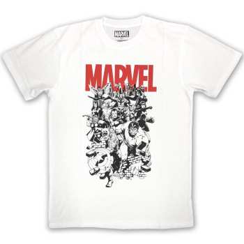 Merch Marvel Comics: T-shirt Black & White Characters