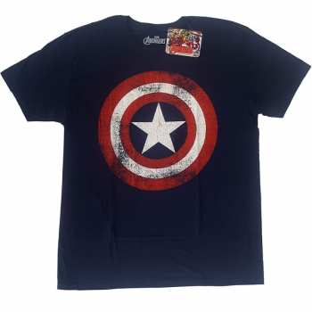Merch Marvel Comics: T-shirt Captain America Distressed Shield 
