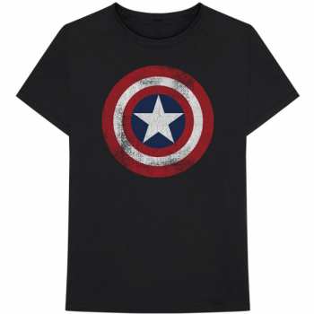 Merch Marvel Comics: T-shirt Captain America Distressed Shield 