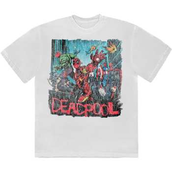 Merch Marvel Comics: T-shirt Deadpool Hero Scene Vintage