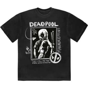 Merch Marvel Comics: T-shirt Deadpool Merc With A Mouth Max Effort