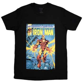 Merch Marvel Comics: T-shirt Invincible Iron Man Comic Cover