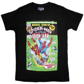 Merch Marvel Comics: T-shirt Spiderman & Iron Man Comic Cover