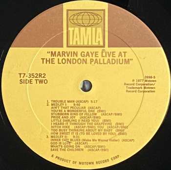 2LP Marvin Gaye: Live At The London Palladium
