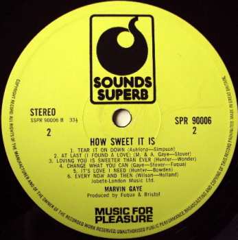 LP Marvin Gaye: How Sweet It Is (To Be Loved By You)