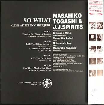 2LP Masahiko Togashi & J.J.Spirits: So What - Live At Pit Inn Shinjuku LTD