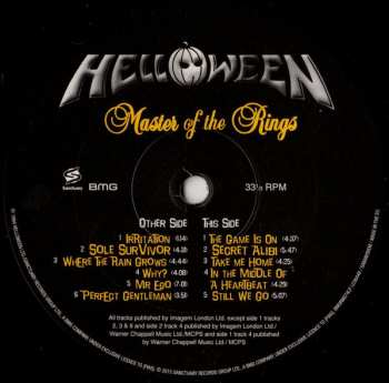 LP Helloween: Master of the Rings