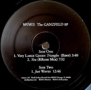 LP Matmos: The Ganzfeld EP