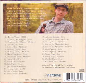 CD Matt Brown: Old-Time Fiddle Lesson, Vol. 1