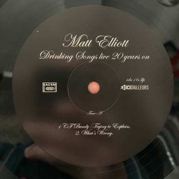 2LP Matt Elliott: Drinking Songs Live 20 Years On