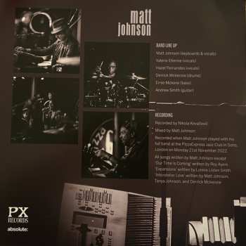 LP Matt Johnson: At PizzaExpress Live in London LTD