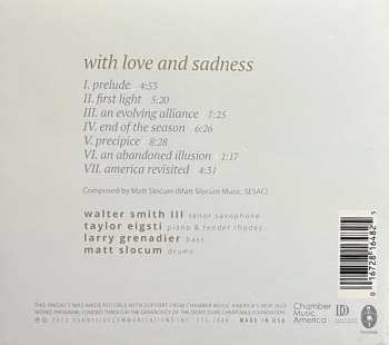 CD Matt Slocum: With Love And Sadness